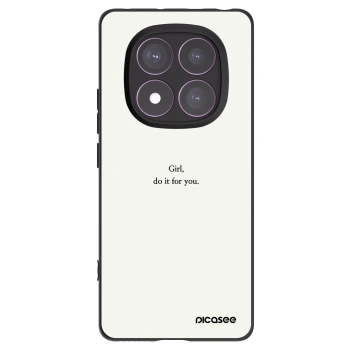 Picasee silikónový čierny obal pre Xiaomi Redmi Note 14 Pro 4G - Girl, do it for you
