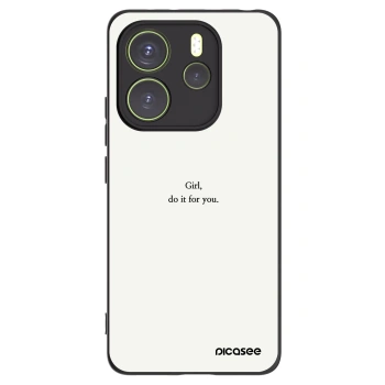 Picasee silikónový čierny obal pre Xiaomi Redmi Note 14 4G - Girl, do it for you