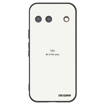 Picasee silikónový čierny obal pre Google Pixel 9 - Girl, do it for you