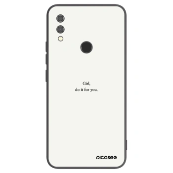 Picasee silikónový čierny obal pre Xiaomi Redmi Note 7 - Girl, do it for you