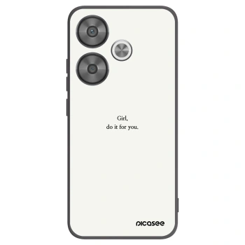 Picasee silikónový čierny obal pre Xiaomi Poco F6 - Girl, do it for you