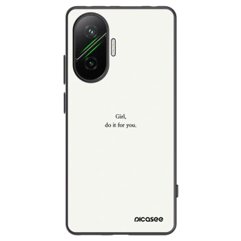 Picasee silikónový čierny obal pre Xiaomi Poco F7 5G - Girl, do it for you