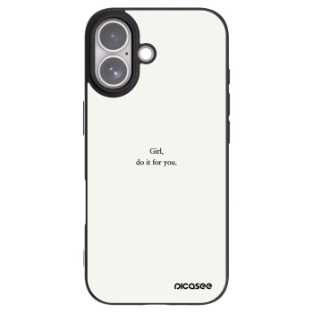 Picasee silikónový čierny obal pre Apple iPhone 17 - Girl, do it for you