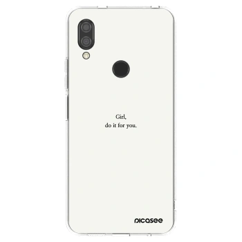 Picasee silikónový prehľadný obal pre Xiaomi Redmi 7 - Girl, do it for you