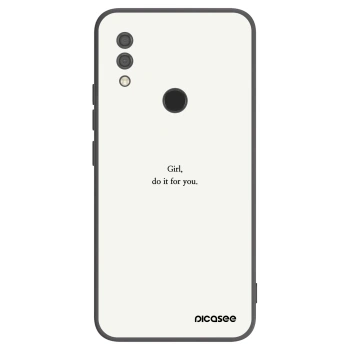 Picasee silikónový čierny obal pre Xiaomi Redmi 7 - Girl, do it for you