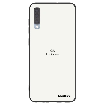 Picasee silikónový čierny obal pre Samsung Galaxy A70 A705F - Girl, do it for you