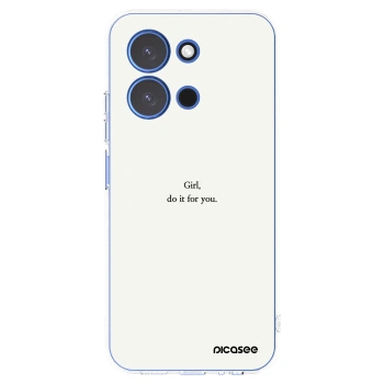 Picasee silikónový prehľadný obal pre Xiaomi Redmi 15C 4G - Girl, do it for you