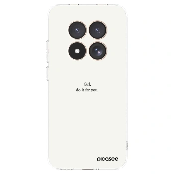 Picasee silikónový prehľadný obal pre Xiaomi Redmi Note 15 Pro 4G - Girl, do it for you