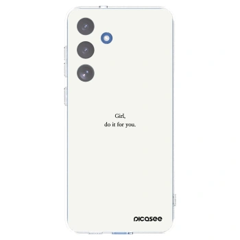 Picasee silikónový prehľadný obal pre Samsung Galaxy S25 FE 5G - Girl, do it for you