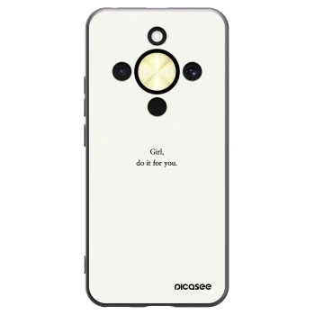 Picasee silikónový čierny obal pre Honor Magic8 Lite 5G - Girl, do it for you