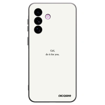 Picasee silikónový čierny obal pre Samsung Galaxy A57 5G - Girl, do it for you