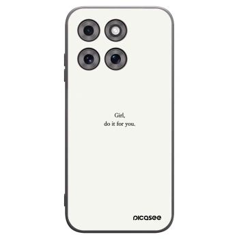 Picasee silikónový čierny obal pre Motorola Moto G77 - Girl, do it for you