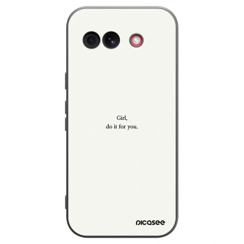 Picasee silikónový čierny obal pre Google Pixel 10a - Girl, do it for you