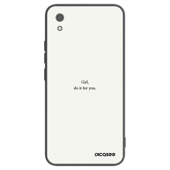 Picasee silikónový čierny obal pre Xiaomi Redmi 7A - Girl, do it for you