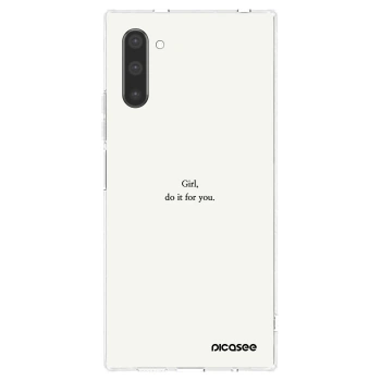 Picasee silikónový prehľadný obal pre Samsung Galaxy Note 10 N970F - Girl, do it for you