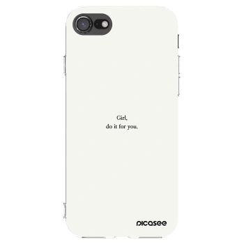 Picasee silikónový prehľadný obal pre Apple iPhone 8 - Girl, do it for you