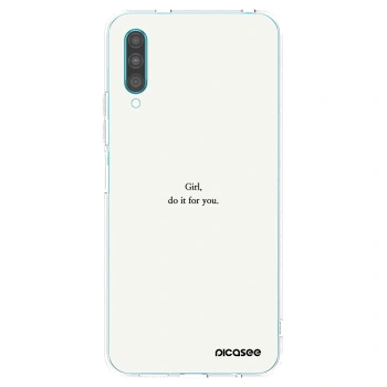 Picasee silikónový prehľadný obal pre Samsung Galaxy A30s A307F - Girl, do it for you