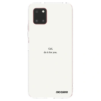 Picasee silikónový prehľadný obal pre Samsung Galaxy Note 10 Lite N770F - Girl, do it for you