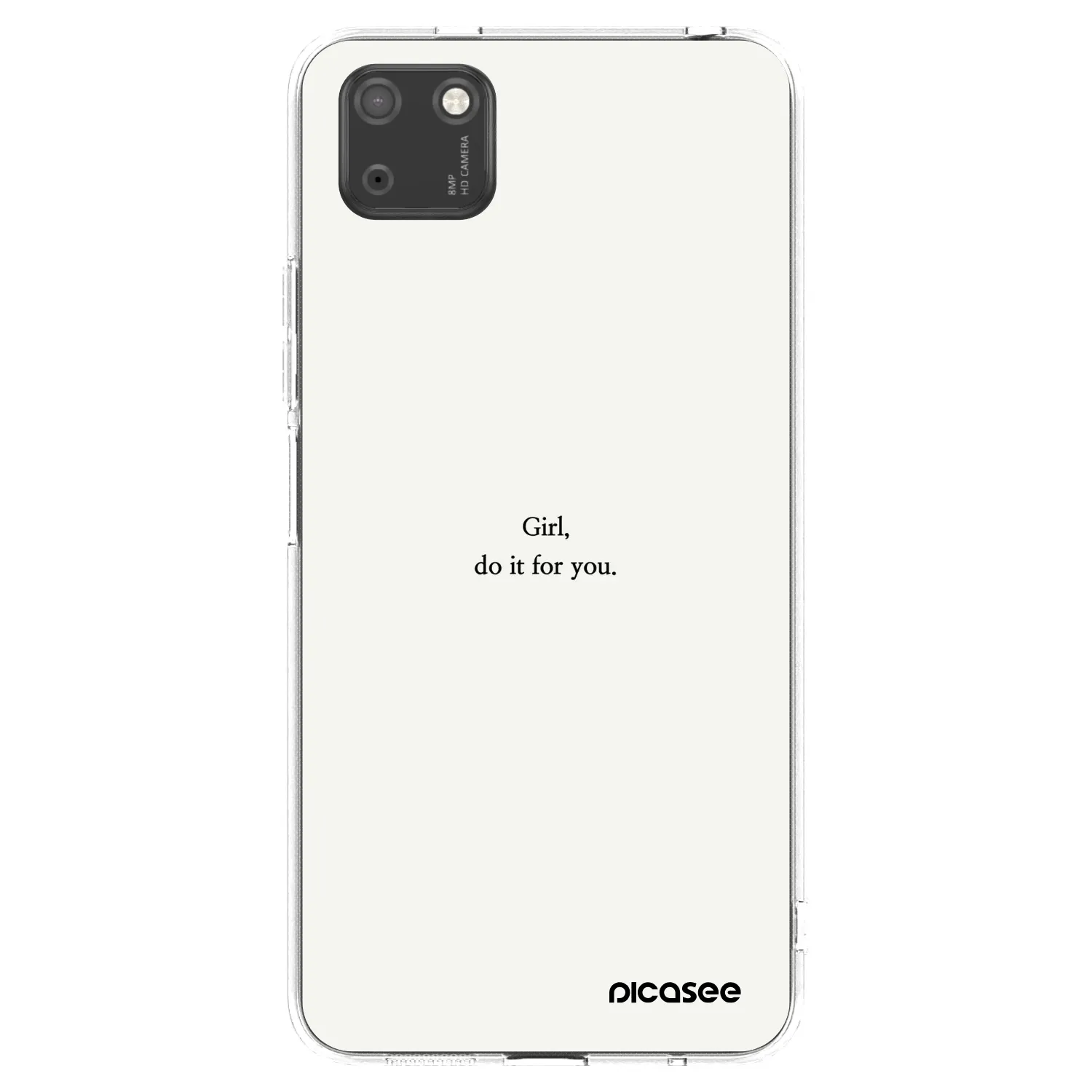 Picasee silikónový prehľadný obal pre Huawei Y5P - Girl, do it for you