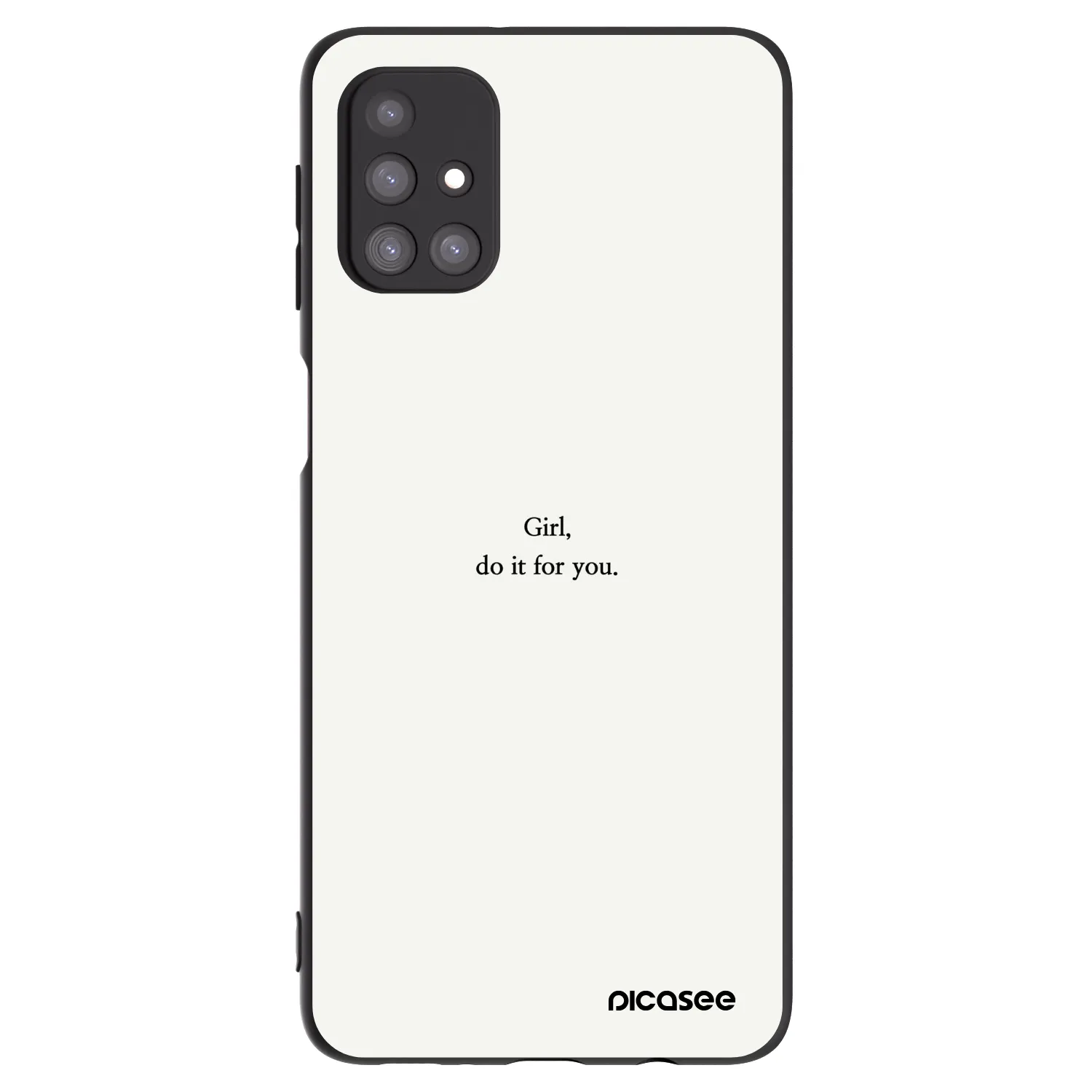 Picasee silikónový čierny obal pre Samsung Galaxy M31s - Girl, do it for you