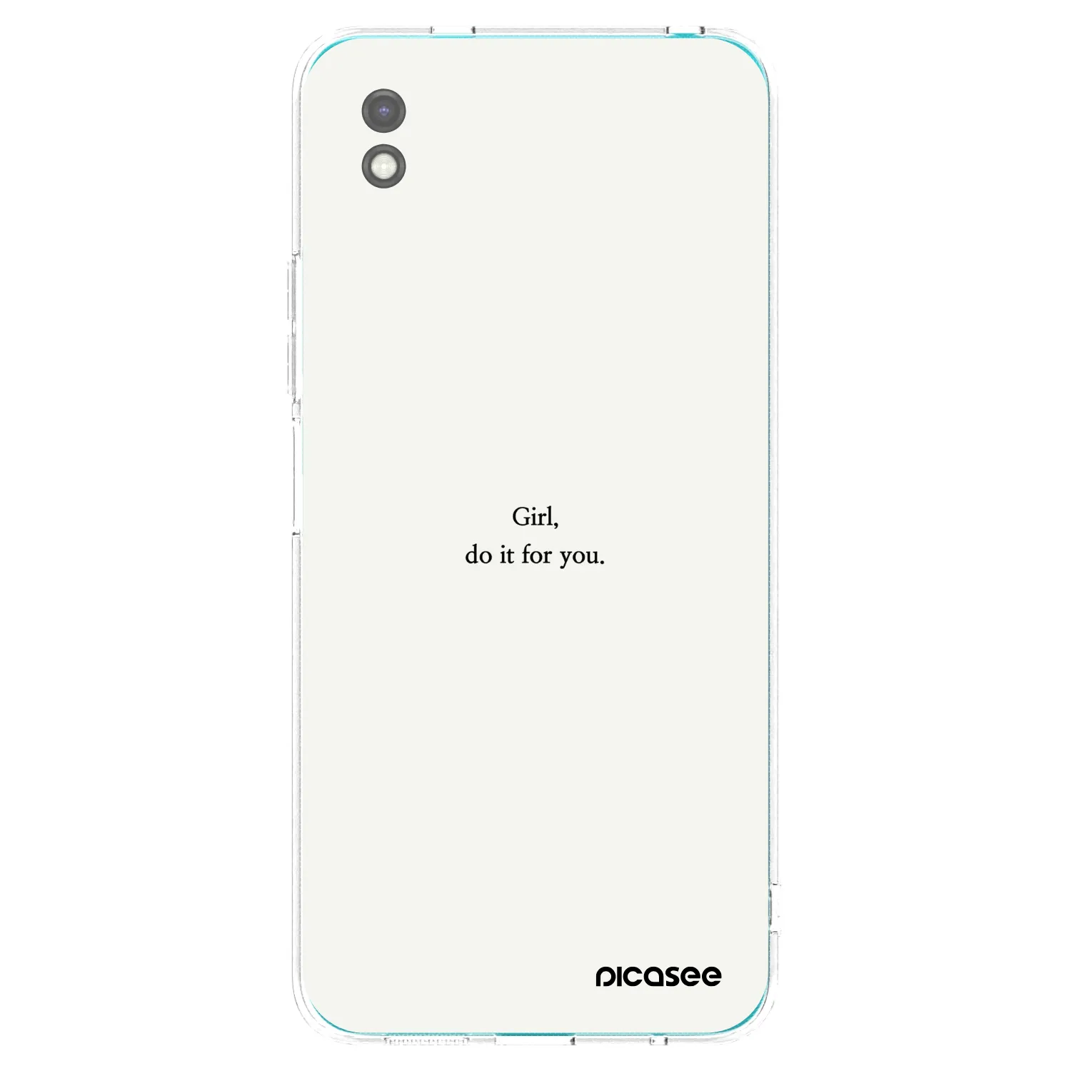 Picasee silikónový čierny obal pre Xiaomi Redmi 9A - Girl, do it for you