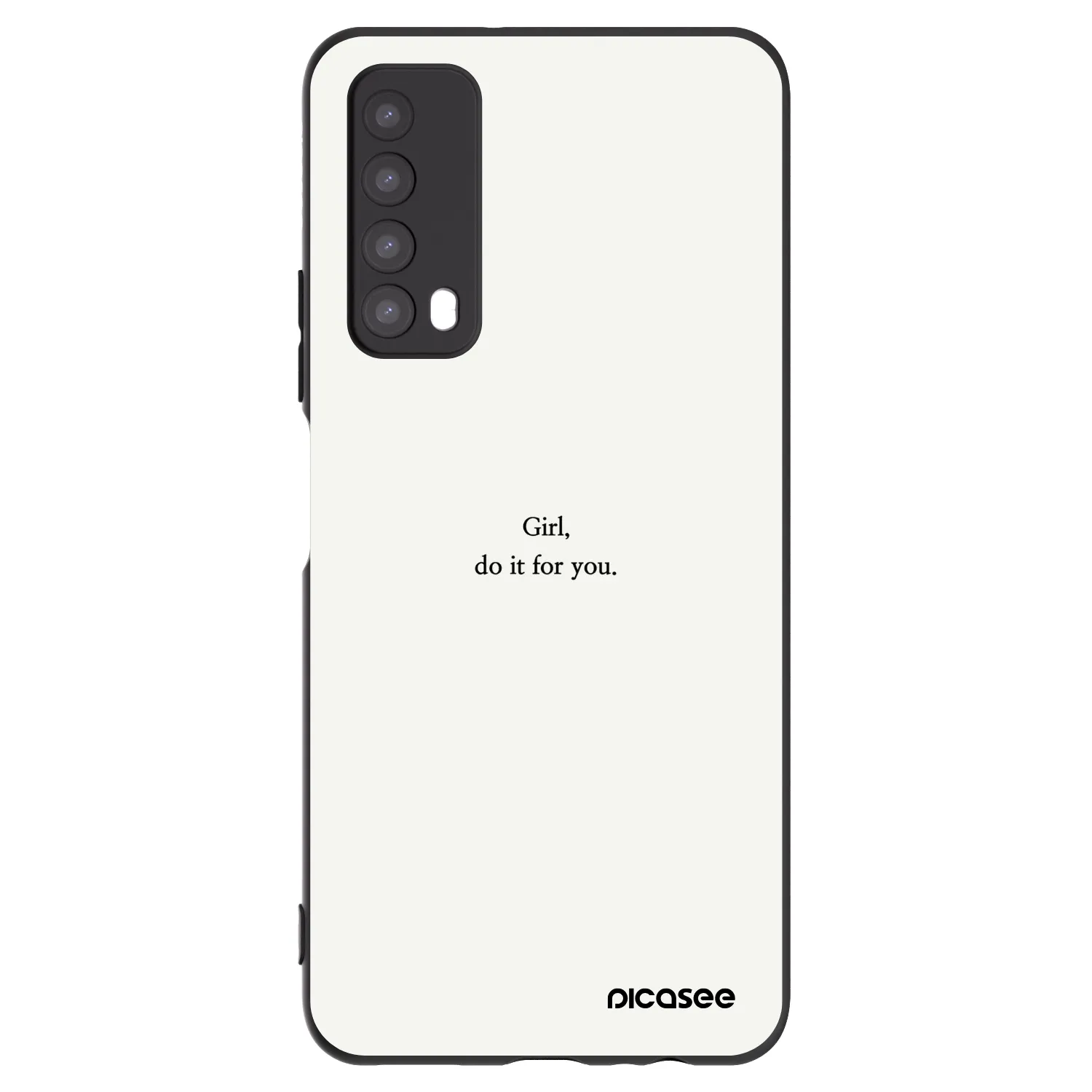 Picasee silikónový čierny obal pre Huawei P Smart 2021 - Girl, do it for you