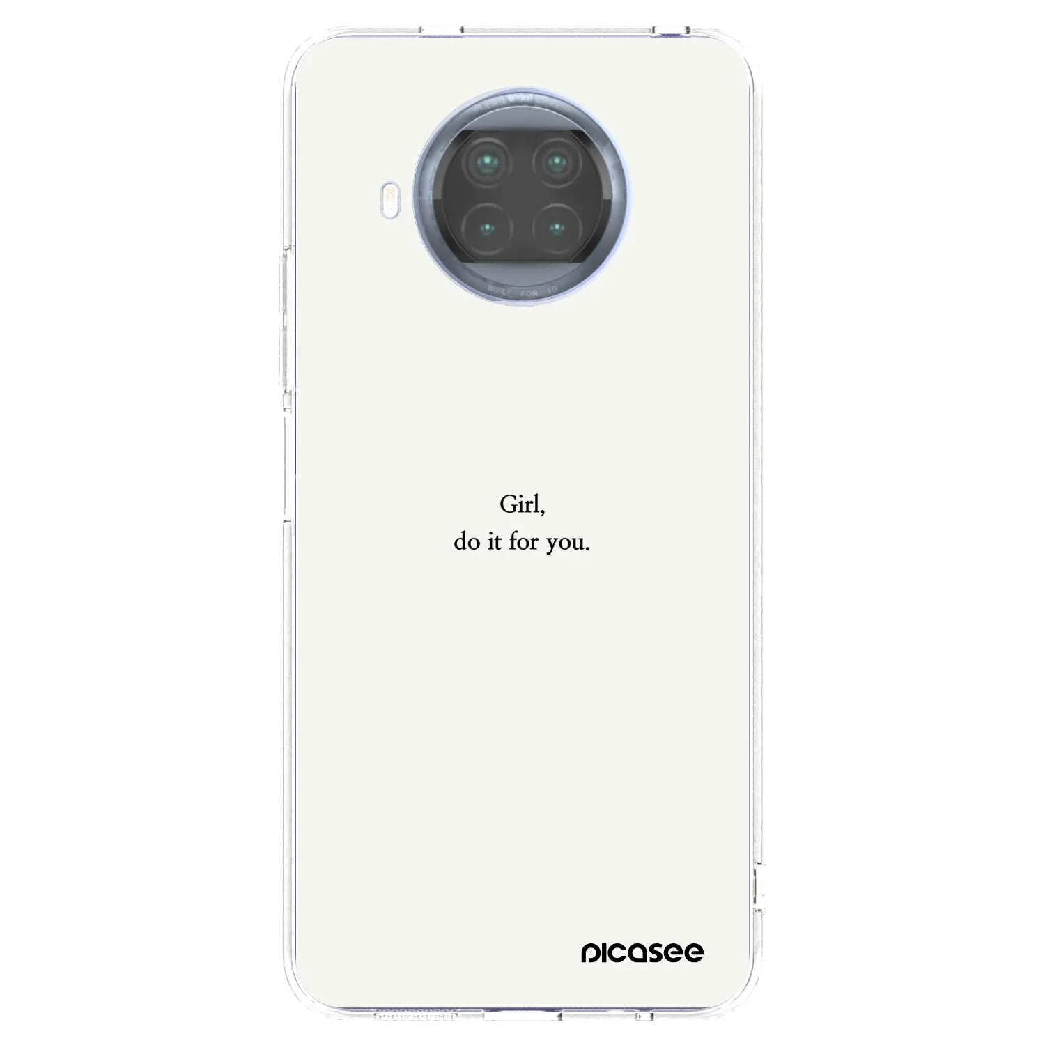Picasee silikónový prehľadný obal pre Xiaomi Mi 10T Lite - Girl, do it for you