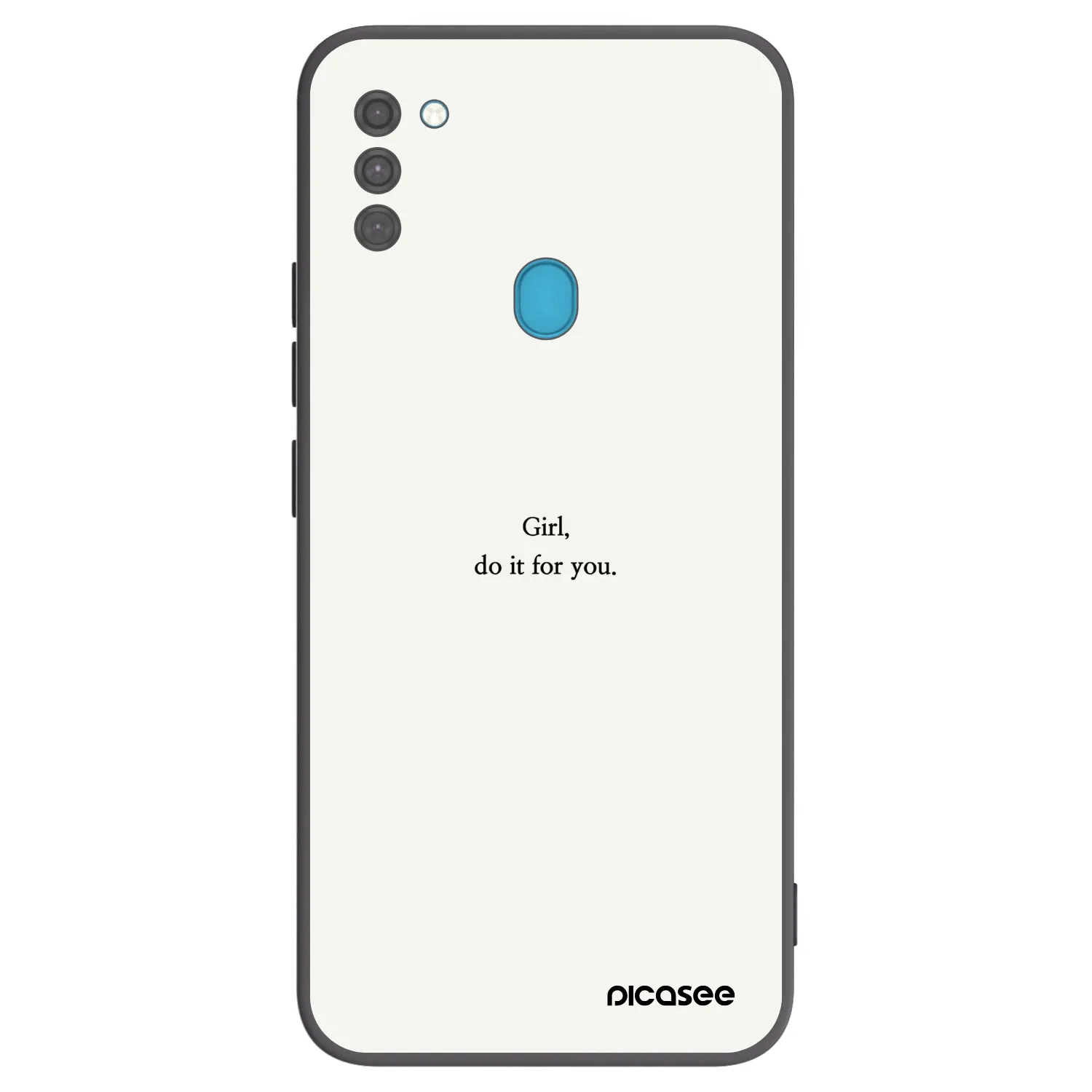Picasee silikónový čierny obal pre Samsung Galaxy M11 - Girl, do it for you