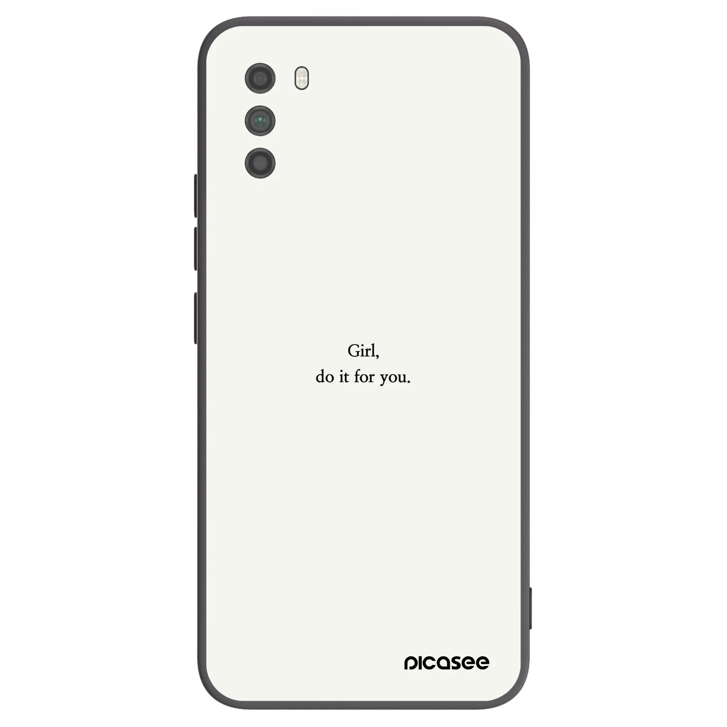 Picasee silikónový čierny obal pre Xiaomi Poco M3 - Girl, do it for you
