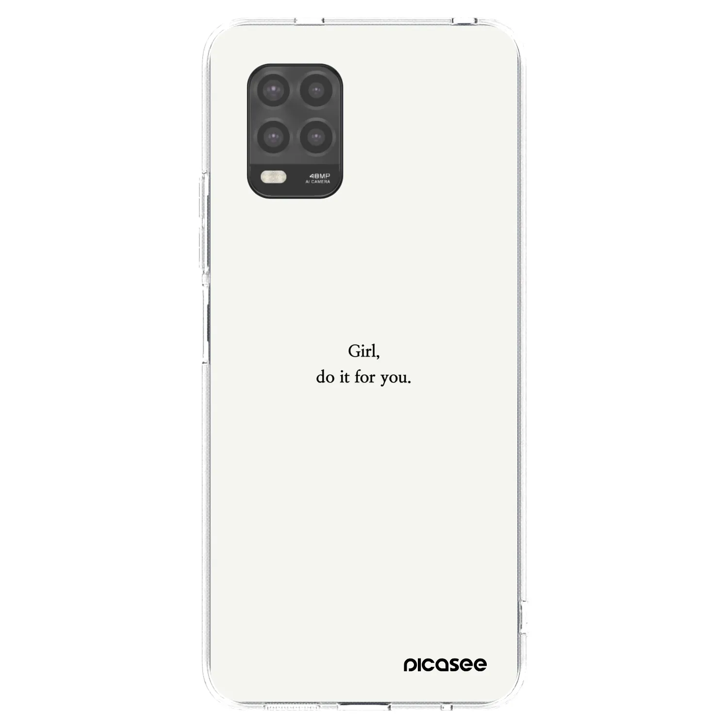 Picasee silikónový prehľadný obal pre Xiaomi Mi 10 Lite - Girl, do it for you