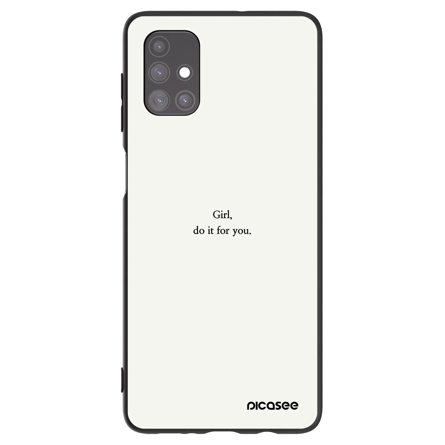 Picasee silikónový čierny obal pre Samsung Galaxy M51 M515F - Girl, do it for you
