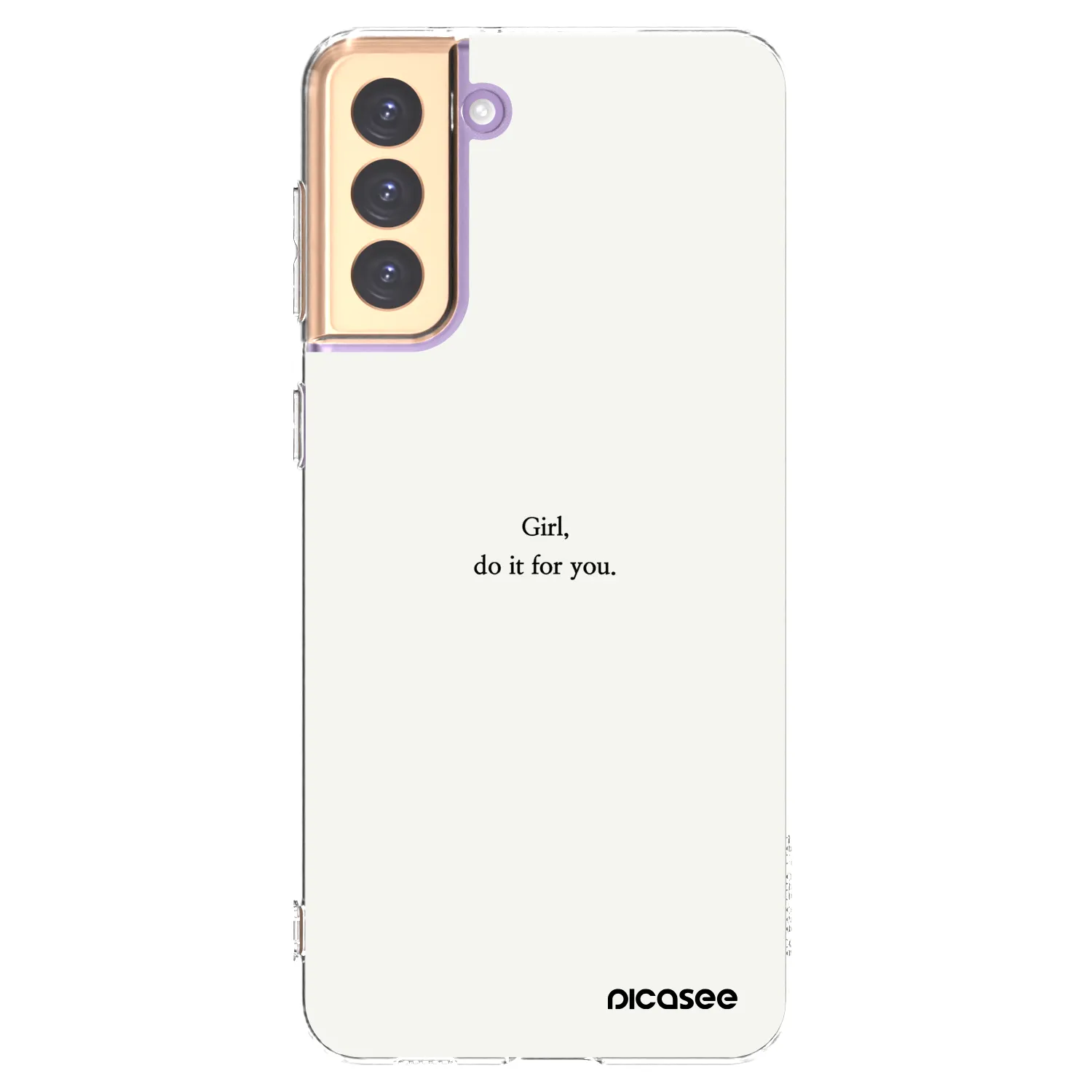 Picasee silikónový prehľadný obal pre Samsung Galaxy S21+ 5G G996F - Girl, do it for you