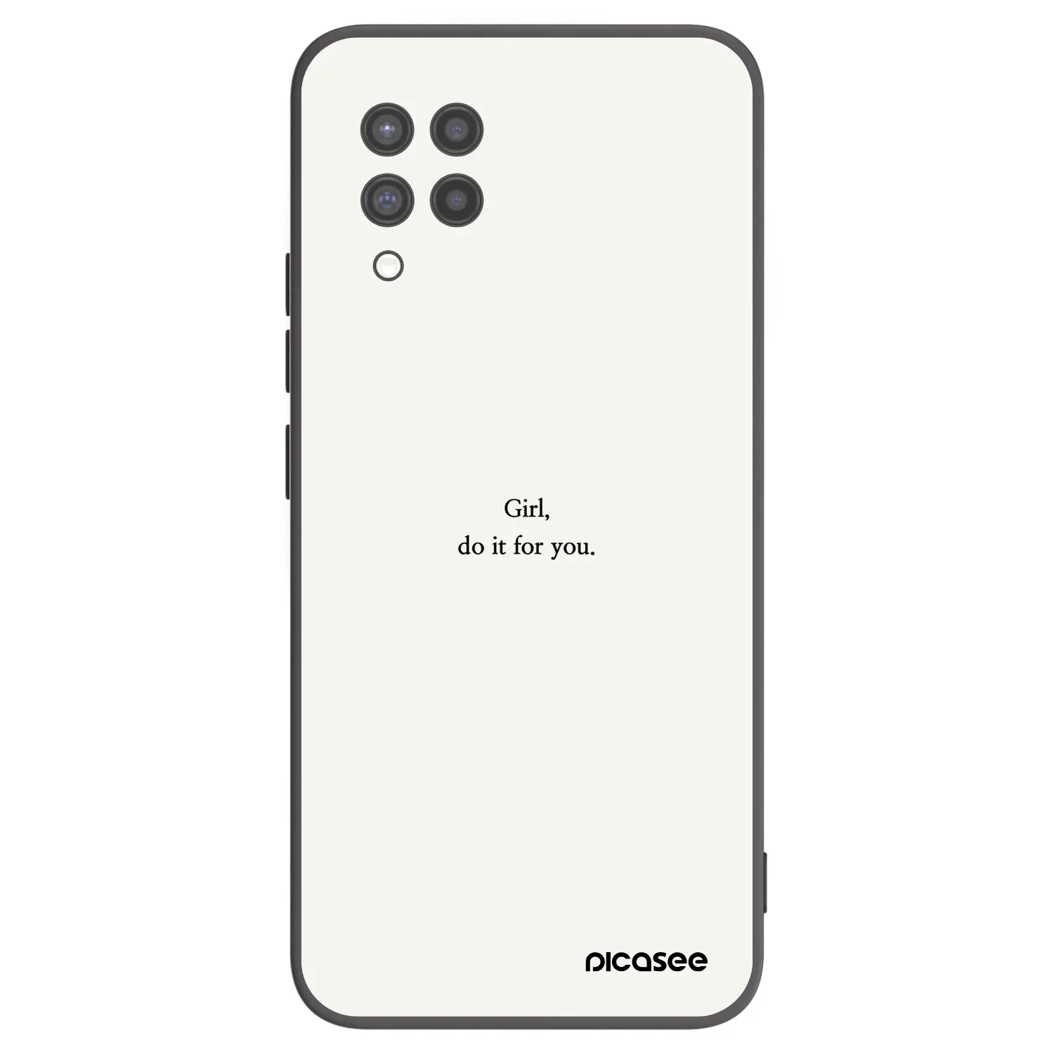Picasee silikónový čierny obal pre Samsung Galaxy A42 A426B - Girl, do it for you
