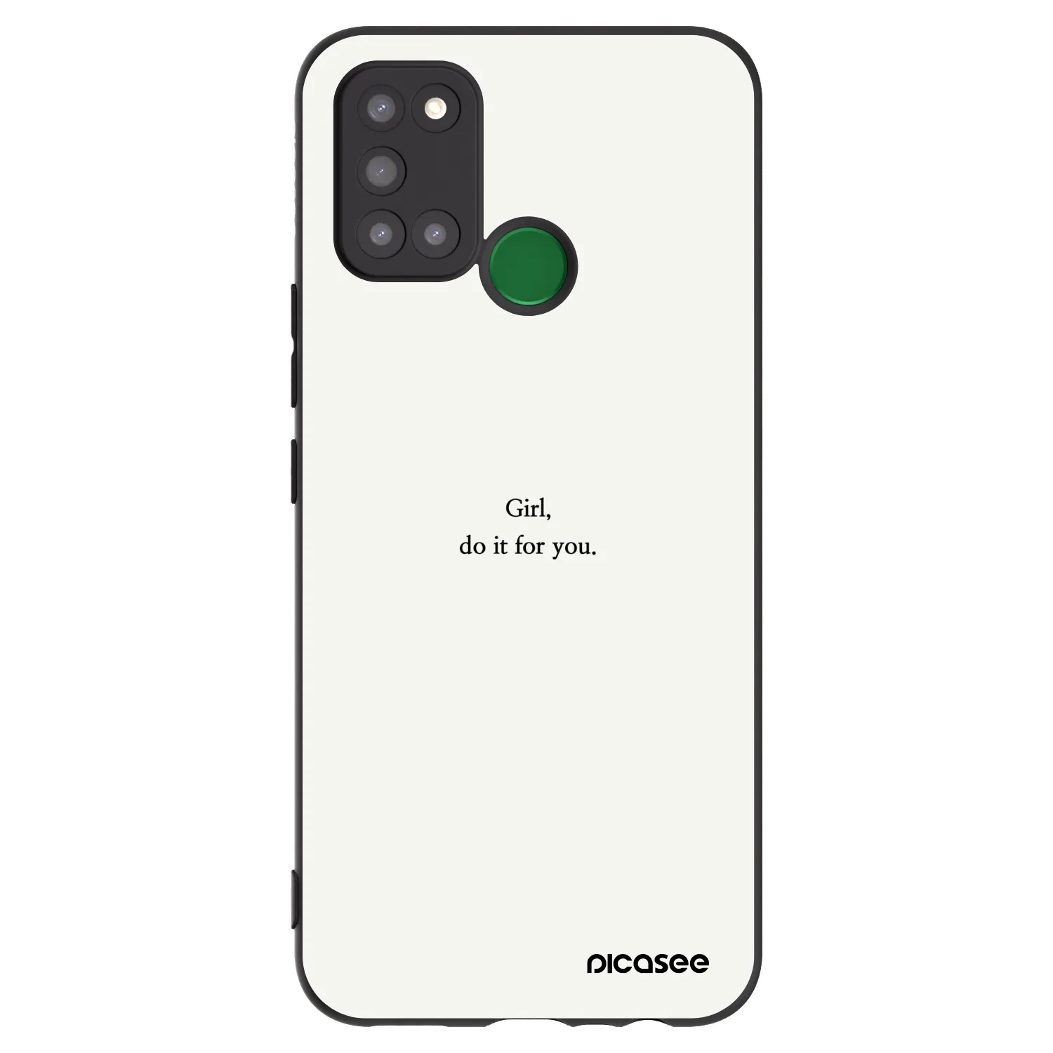Picasee silikónový čierny obal pre Realme 7i - Girl, do it for you