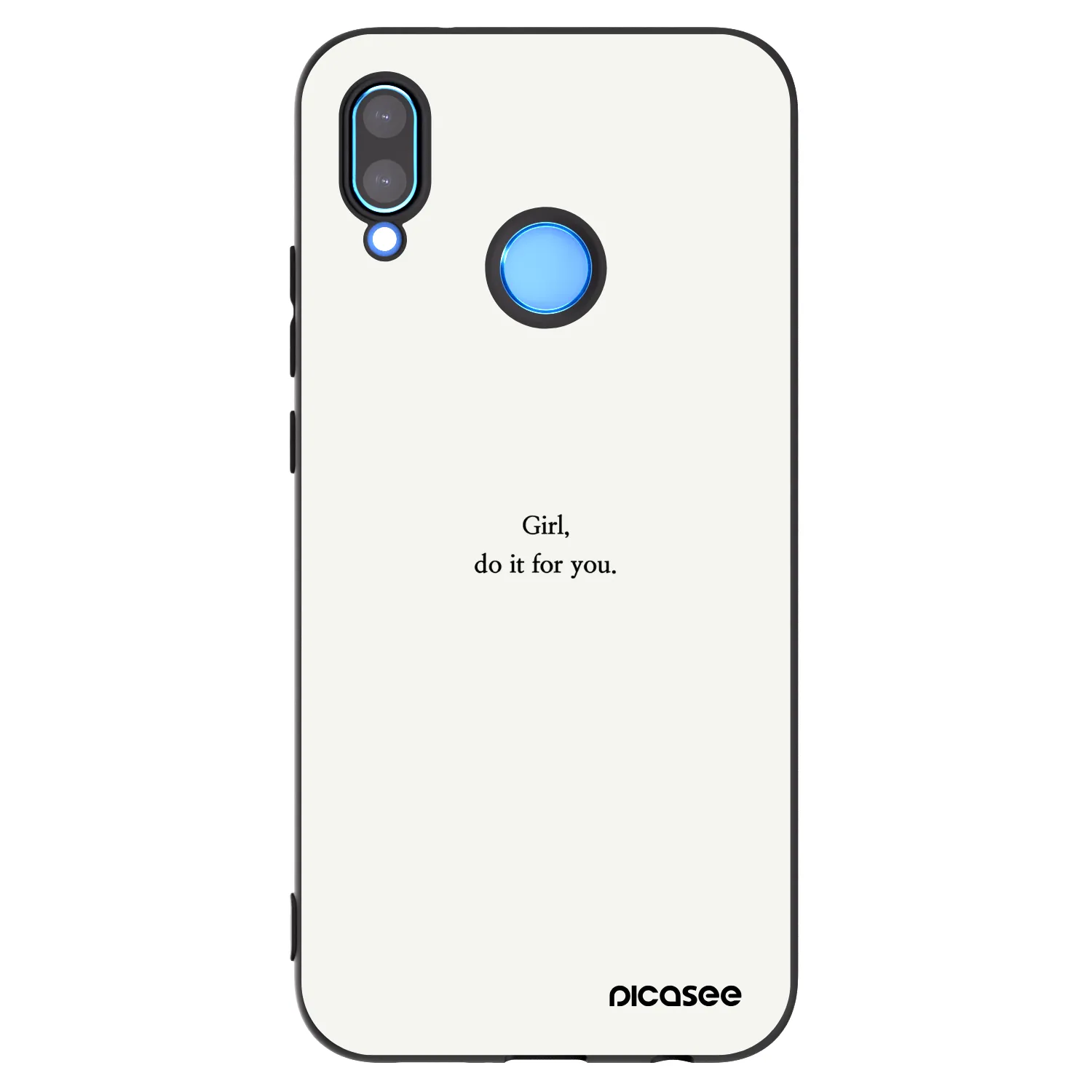 Picasee silikónový čierny obal pre Huawei P20 Lite - Girl, do it for you