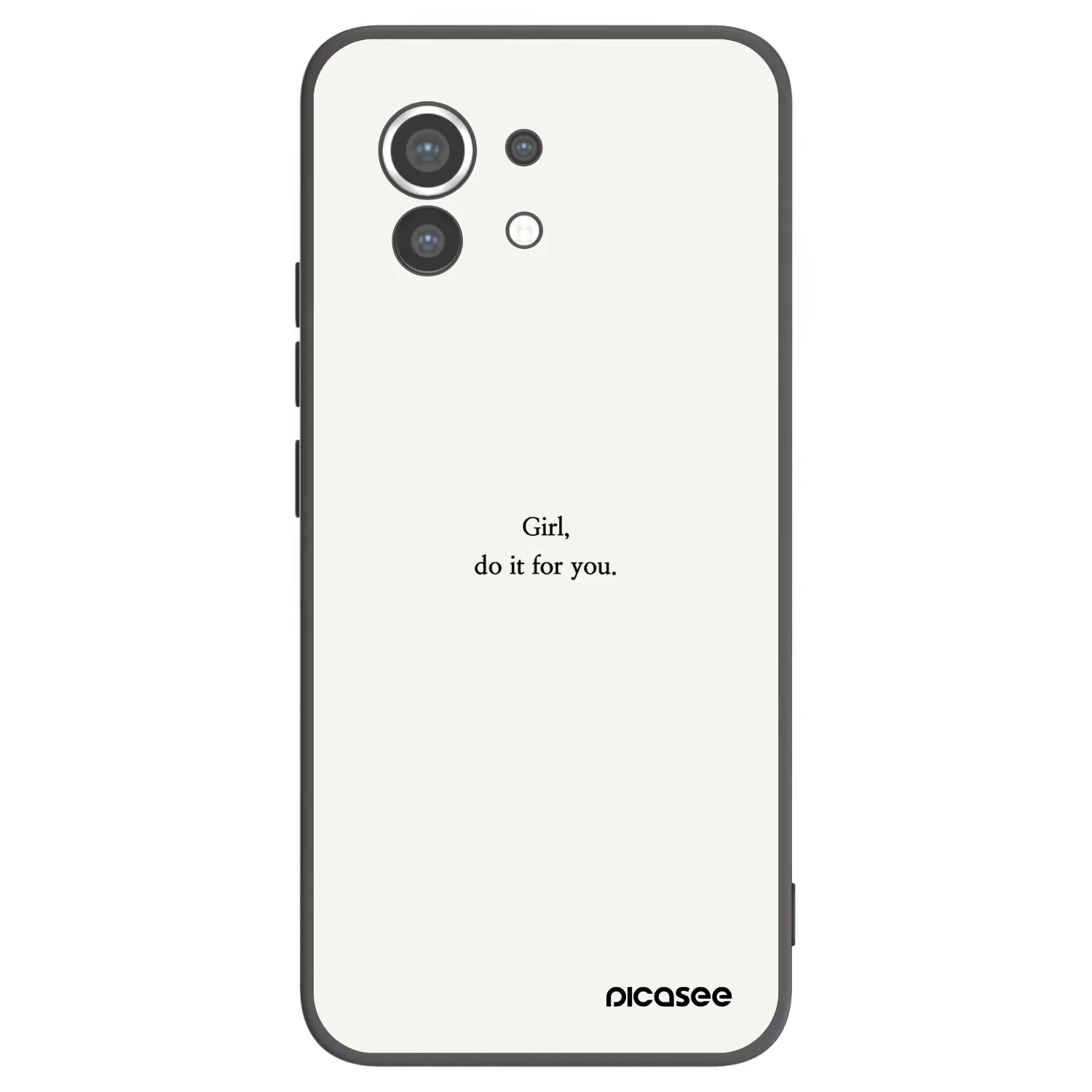 Picasee silikónový čierny obal pre Xiaomi Mi 11 - Girl, do it for you