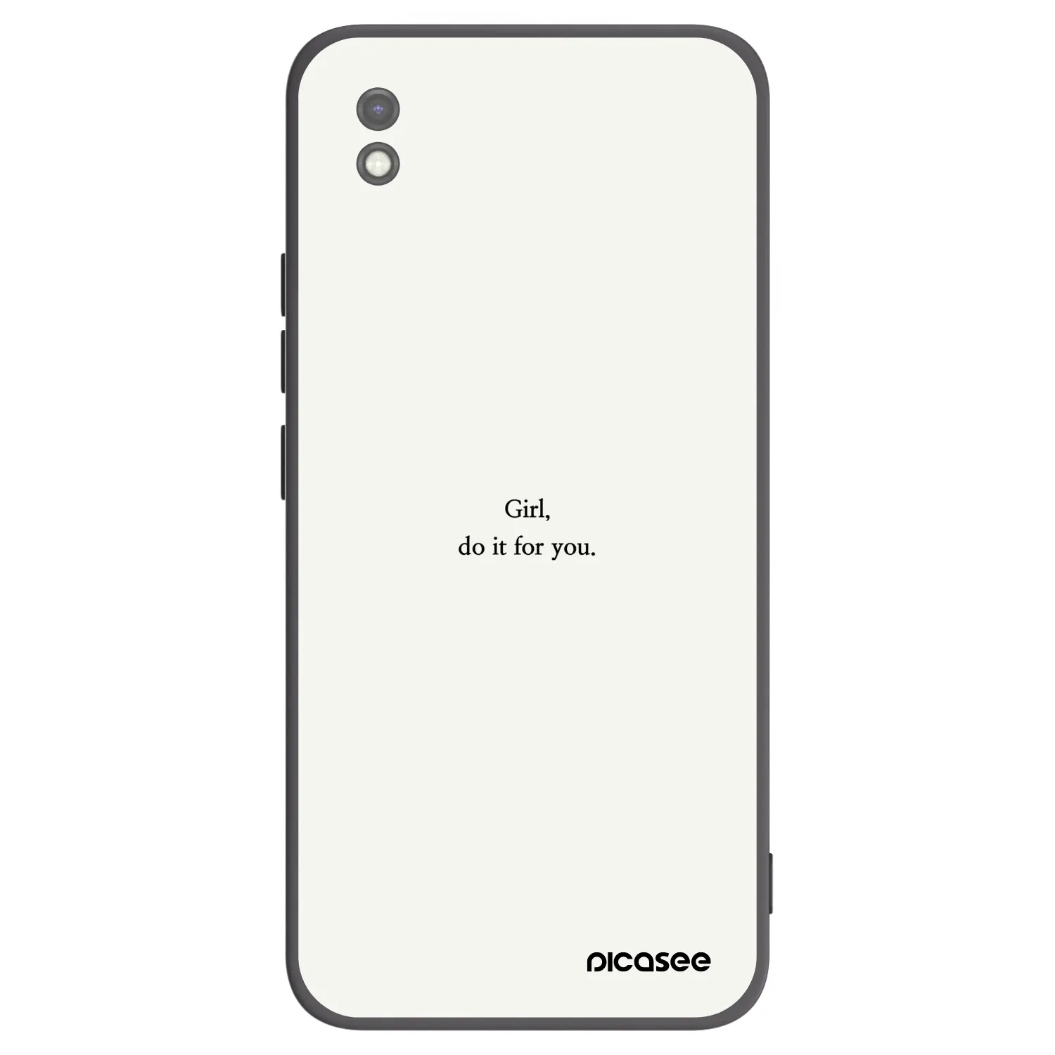 Picasee silikónový čierny obal pre Xiaomi Redmi 9AT - Girl, do it for you