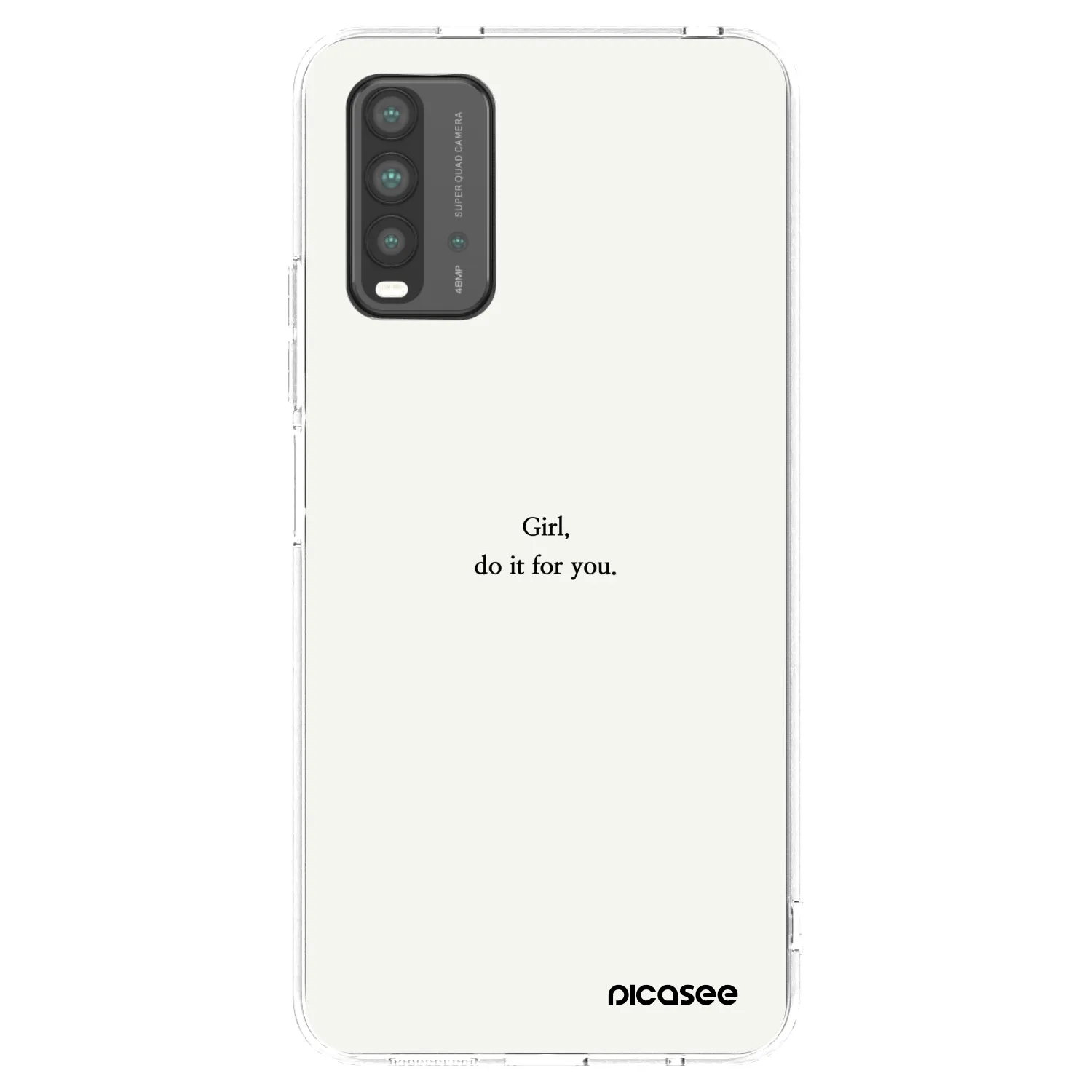 Picasee silikónový prehľadný obal pre Xiaomi Redmi 9T - Girl, do it for you