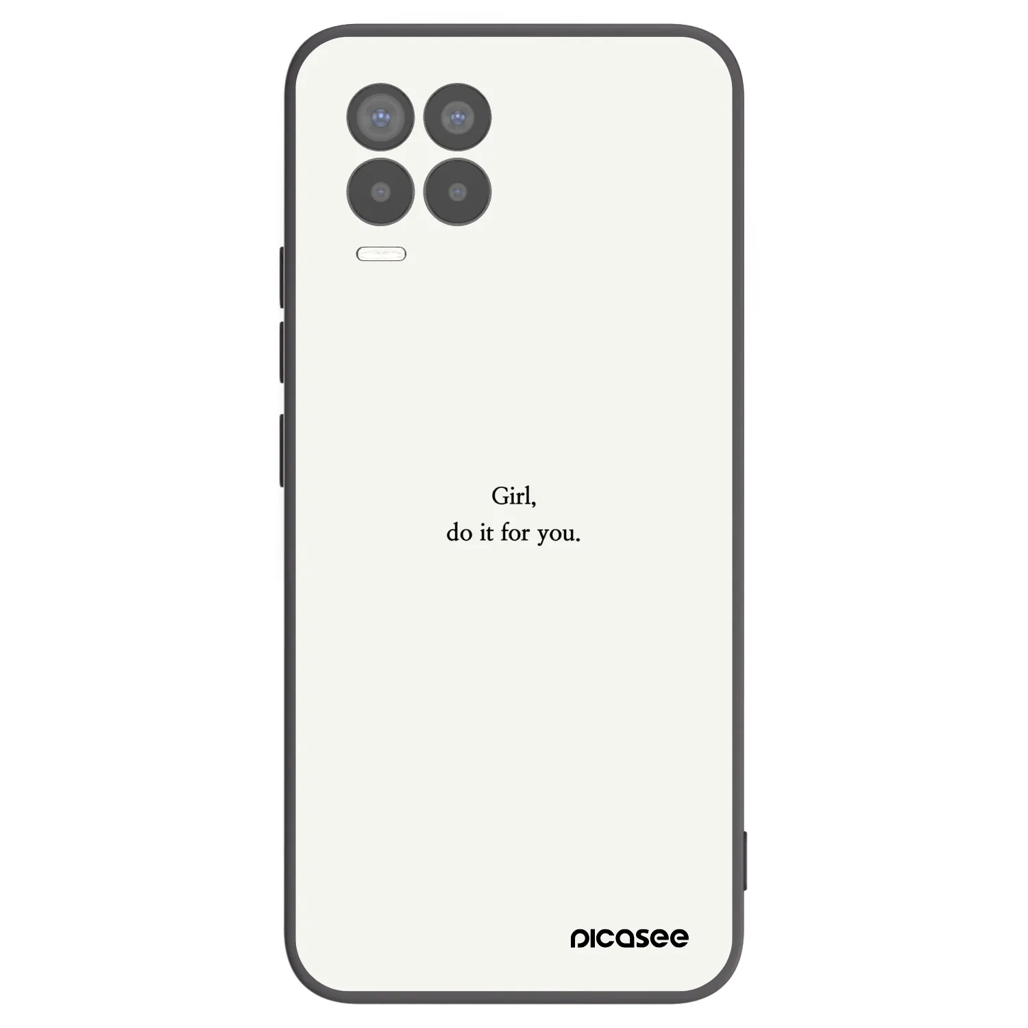 Picasee silikónový čierny obal pre Realme 8 Pro - Girl, do it for you