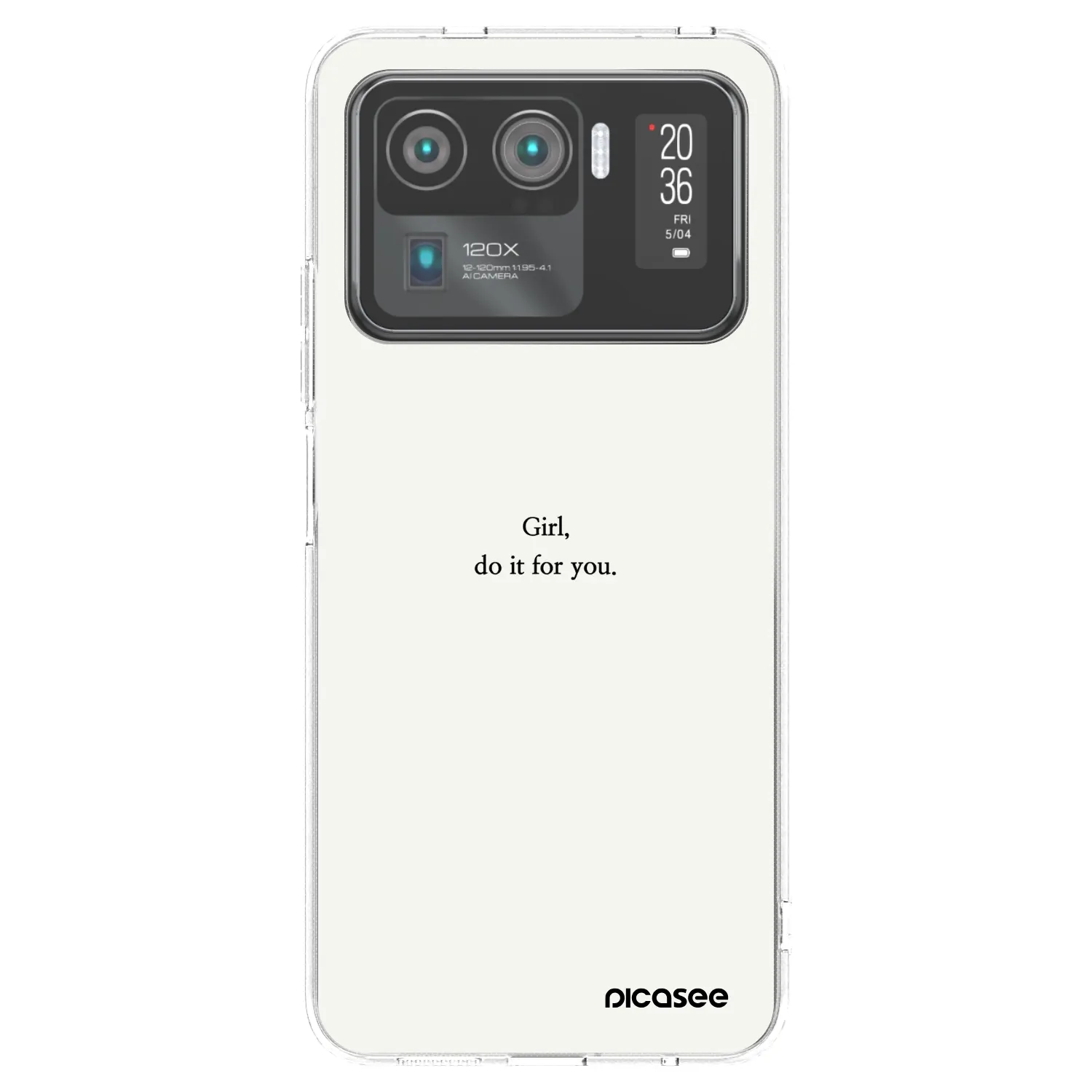 Picasee silikónový prehľadný obal pre Xiaomi Mi 11 Ultra - Girl, do it for you