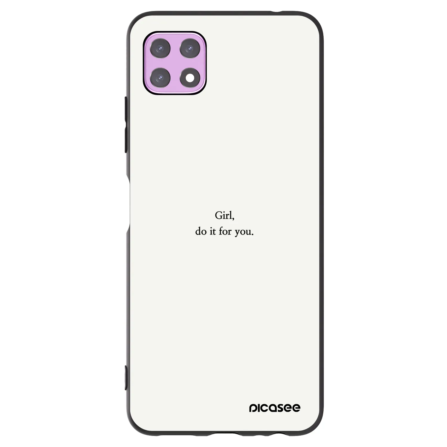 Picasee silikónový čierny obal pre Samsung Galaxy A22 A226B 5G - Girl, do it for you