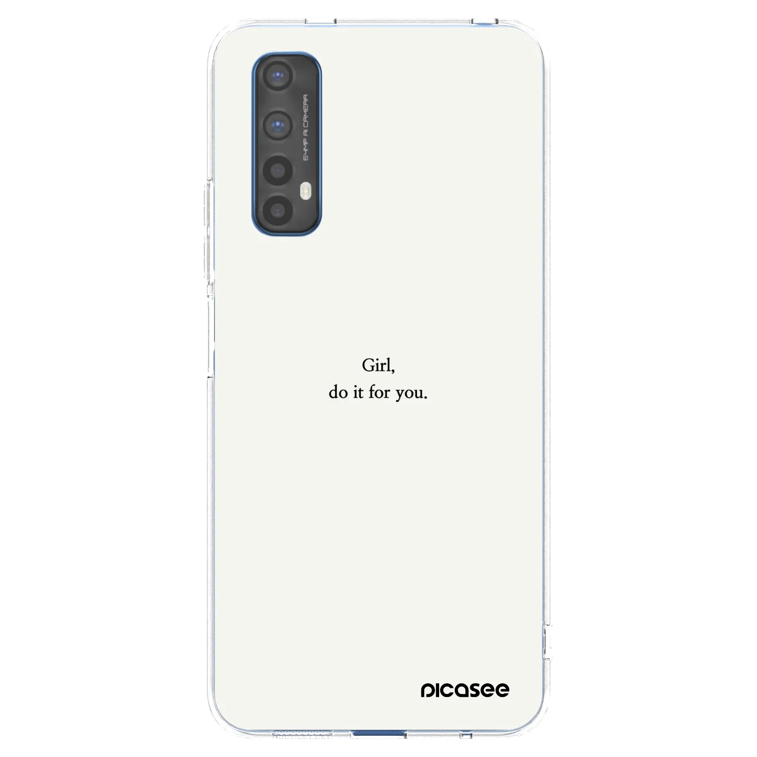 Picasee silikónový prehľadný obal pre Realme 7 - Girl, do it for you