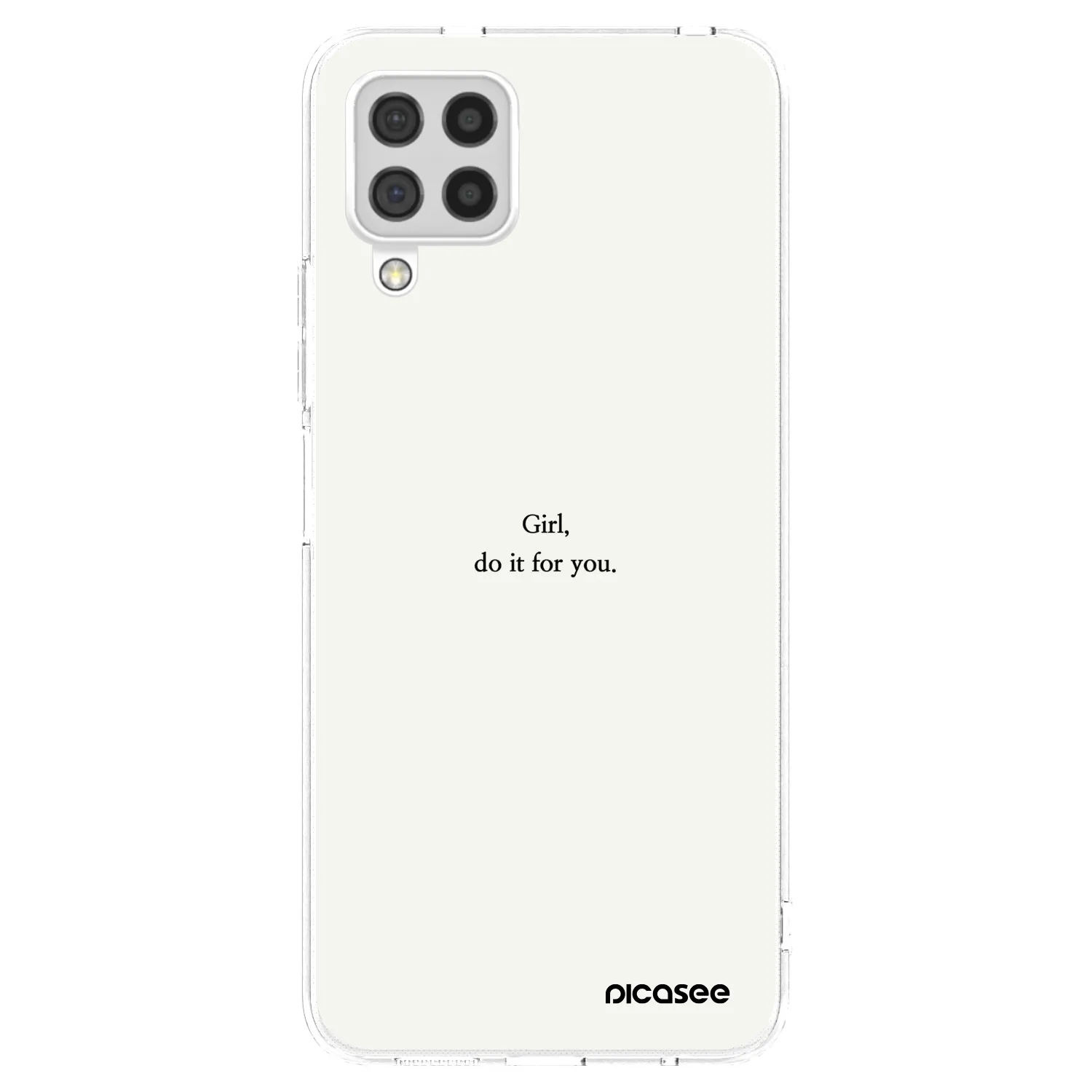 Picasee silikónový prehľadný obal pre Samsung Galaxy A22 A225F 4G - Girl, do it for you