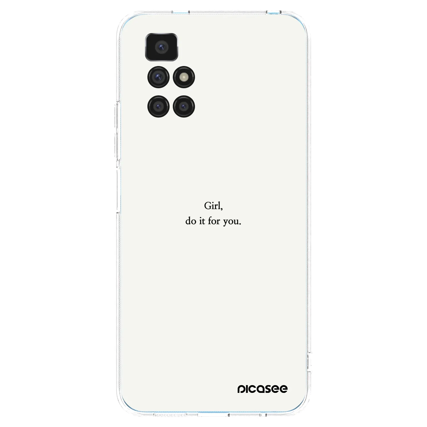 Picasee silikónový prehľadný obal pre Xiaomi Redmi 10 - Girl, do it for you