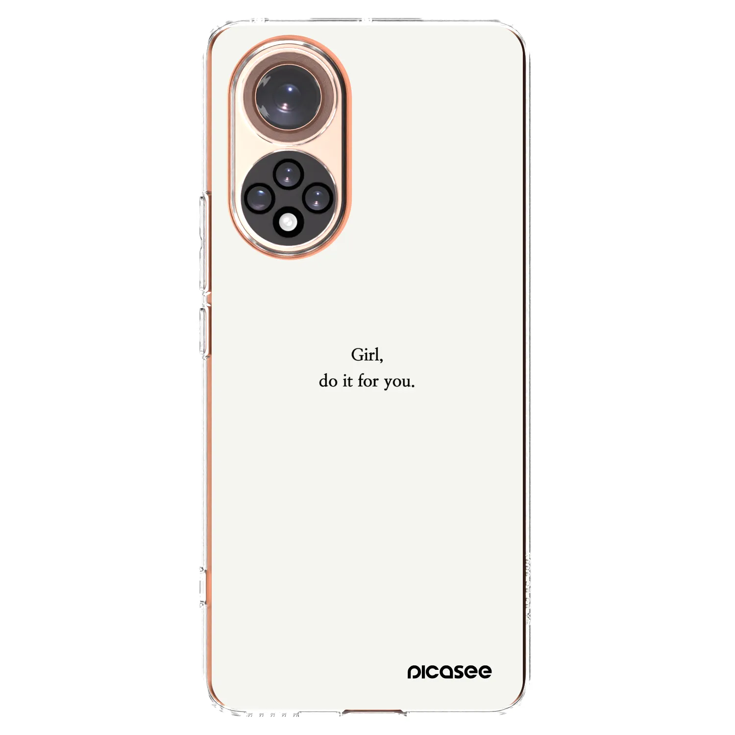 Picasee silikónový prehľadný obal pre Honor 50 5G - Girl, do it for you