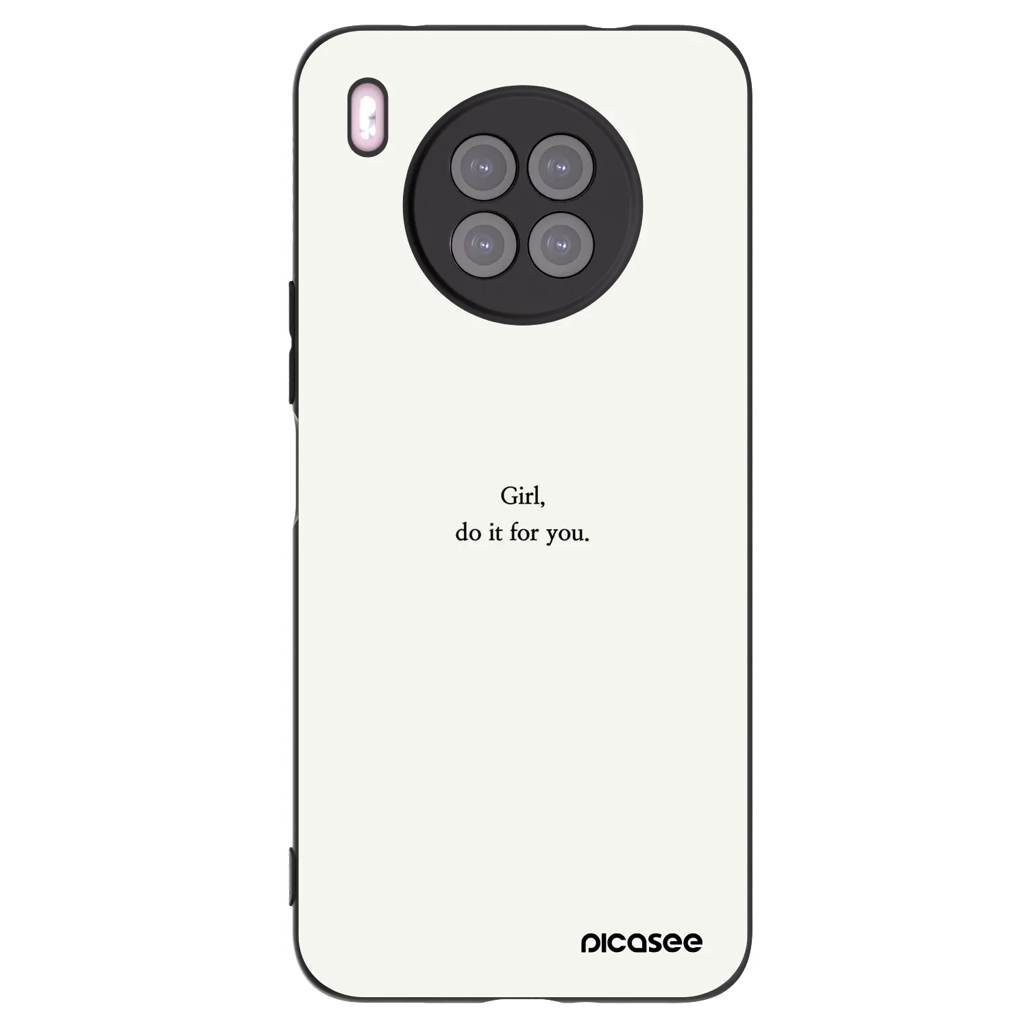 Picasee silikónový čierny obal pre Huawei Nova 8i - Girl, do it for you
