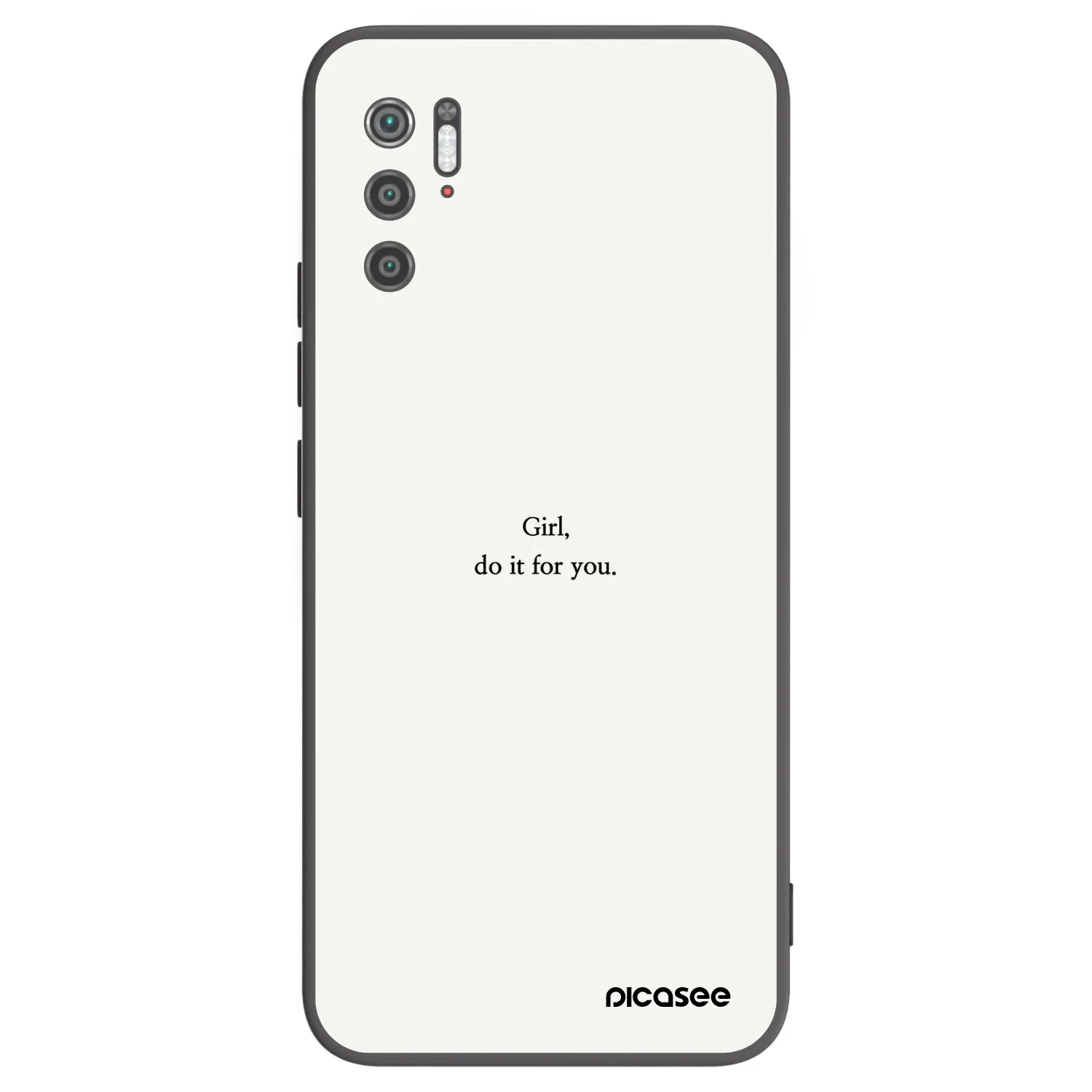 Picasee silikónový čierny obal pre Xiaomi Poco M3 Pro 5G - Girl, do it for you