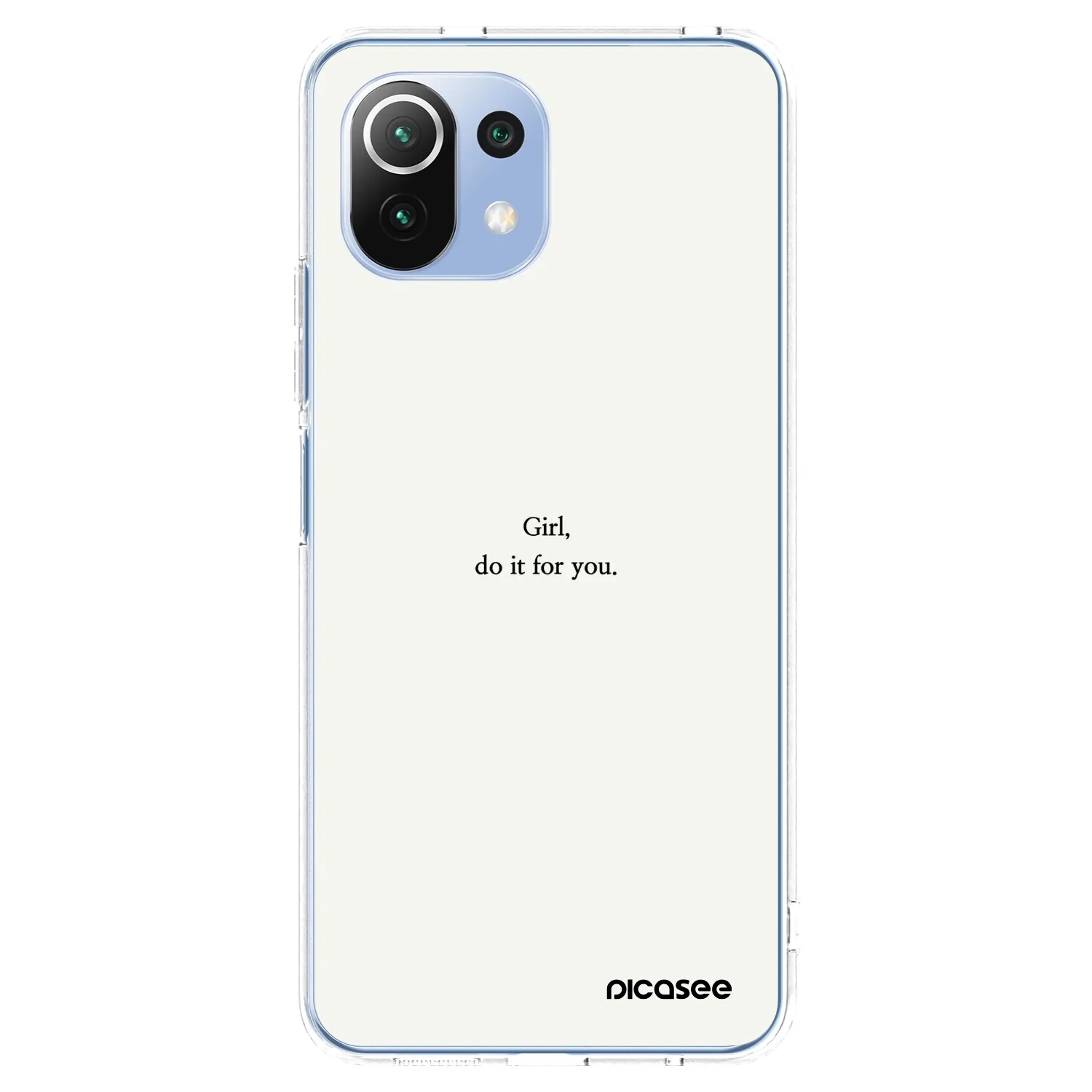 Picasee silikónový prehľadný obal pre Xiaomi 11 Lite 5G NE - Girl, do it for you