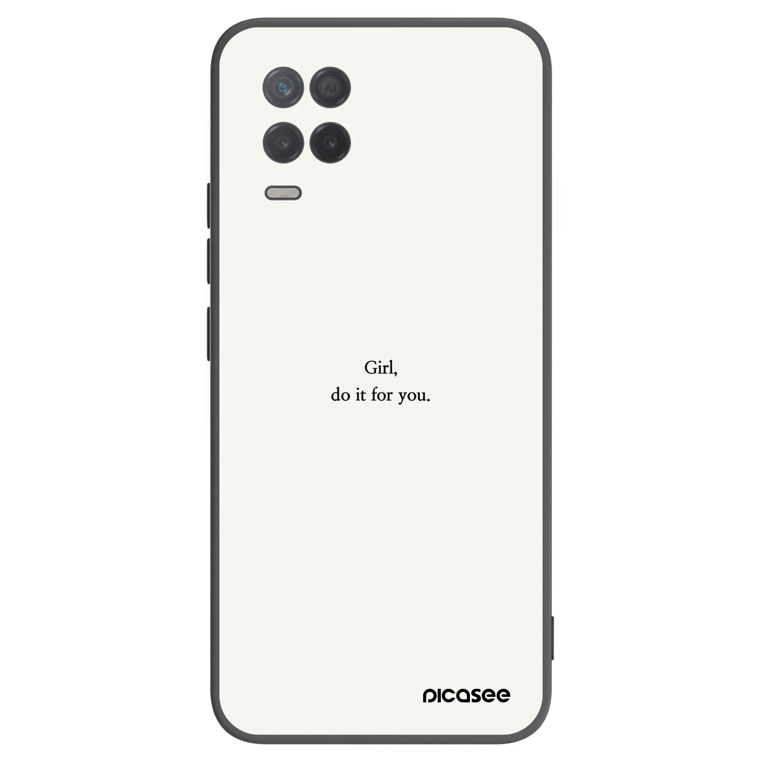 Picasee silikónový čierny obal pre Realme 8 5G - Girl, do it for you