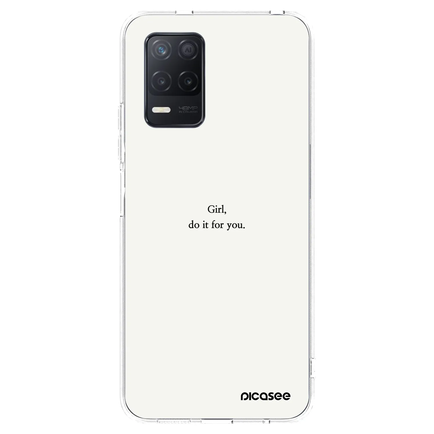 Picasee silikónový prehľadný obal pre Realme 8 5G - Girl, do it for you